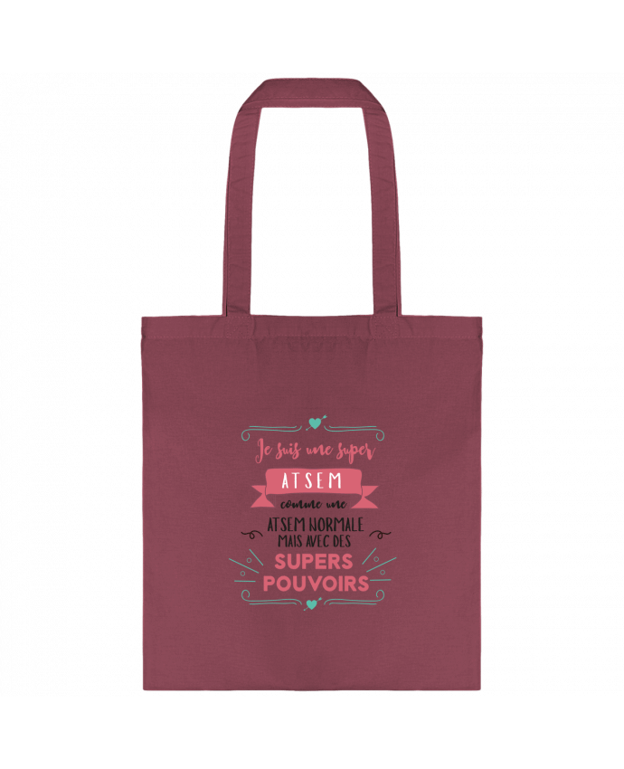 Tote-bag Je suis une super ATSEM par tunetoo
