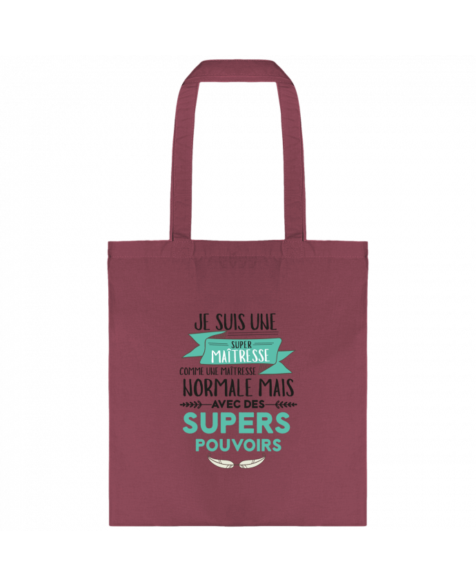 Bolsa de Tela de Algodón Je suis une super maîtresse ! por tunetoo
