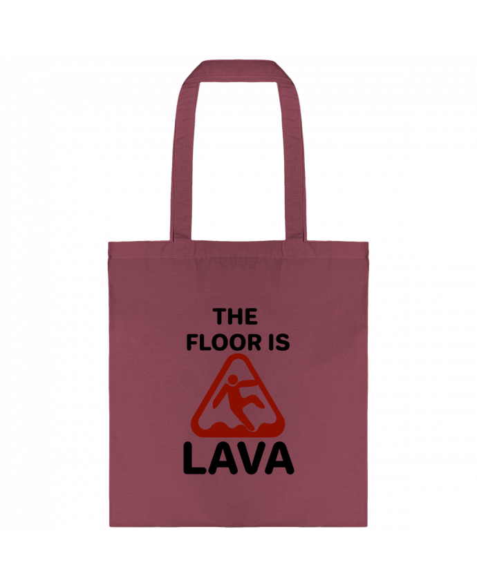 Tote-bag The floor is lava par tunetoo