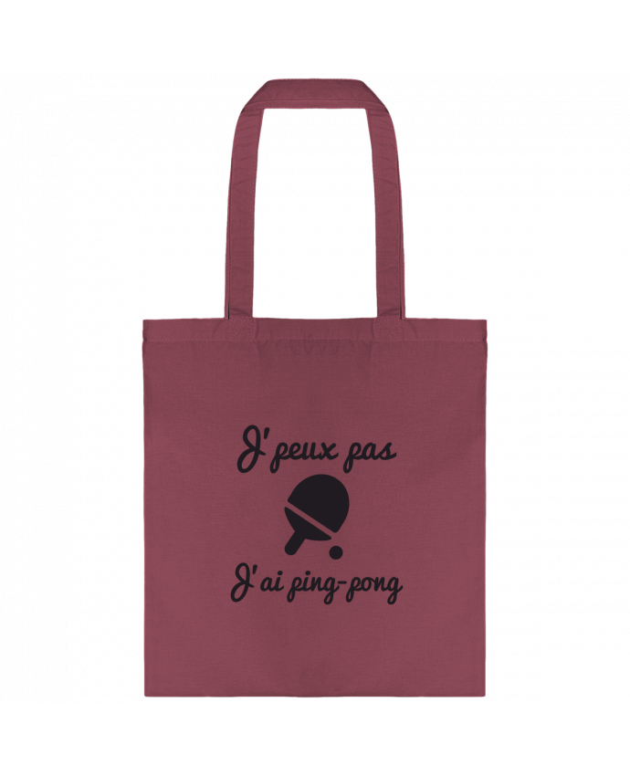 Tote-bag J'peux pas j'ai ping-pong,pongiste,je peux pas j'ai ping pong par Benichan