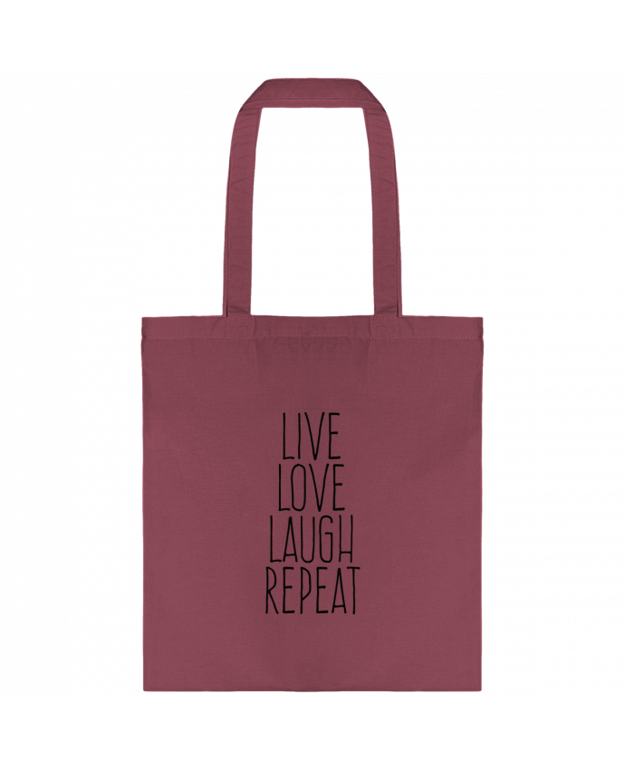 Tote-bag Live love laugh repeat par justsayin