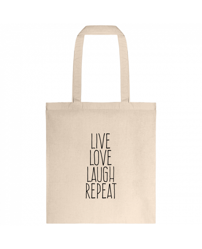 Tote-bag Live love laugh repeat par justsayin