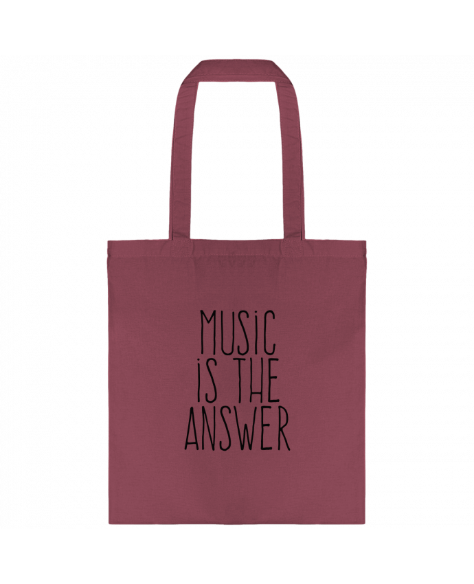 Tote-bag Music is the answer par justsayin