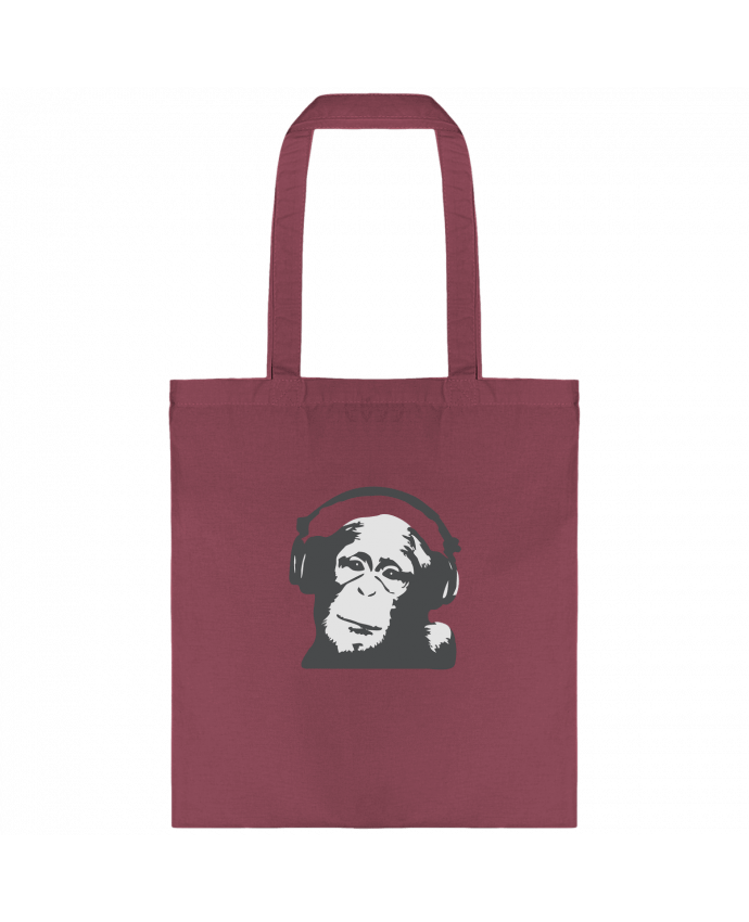 Tote Bag cotton DJ monkey by justsayin