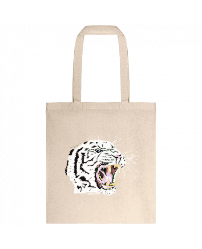 Tote-bag Tigre blanc rugissant par Cameleon