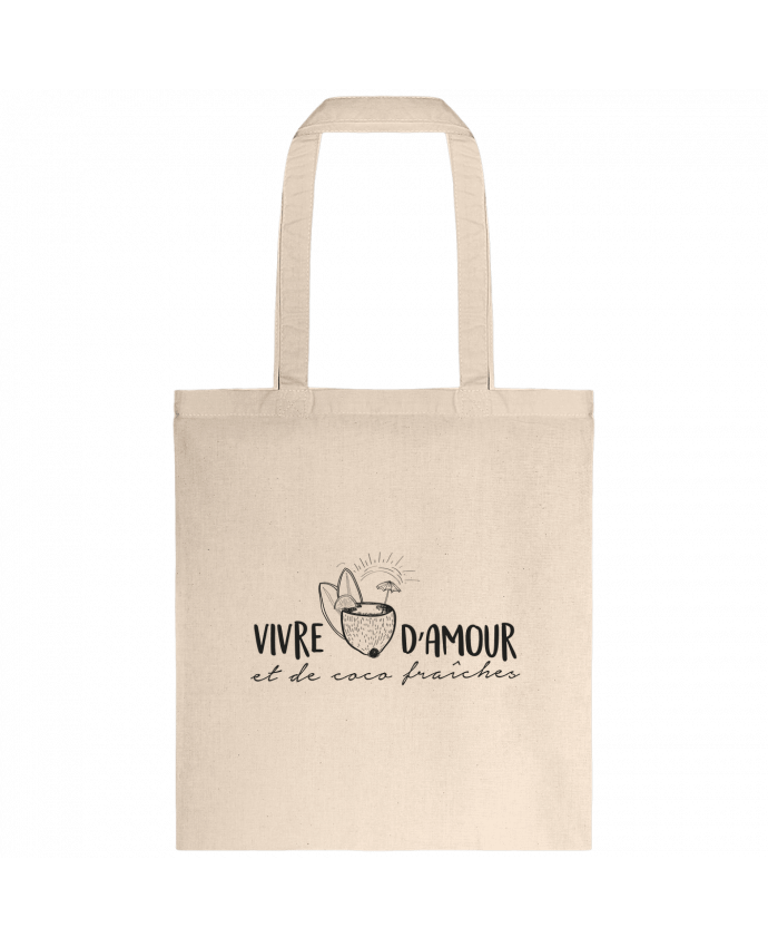 Tote-bag Vivre d'amour et d'eau fraîche ! par IDÉ'IN