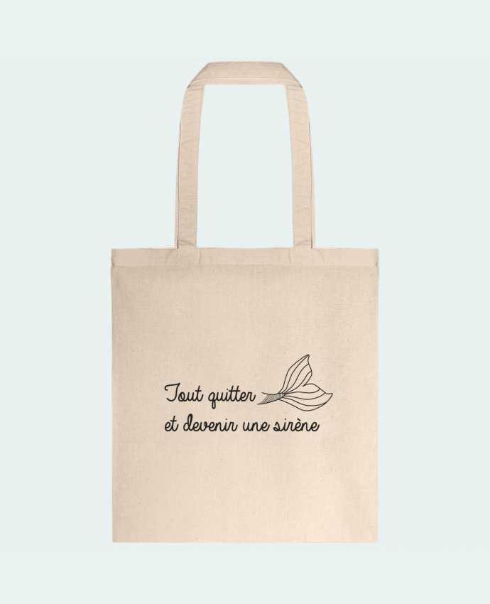 Tote-bag Tout quitter et devenir une sirène ! par IDÉ'IN