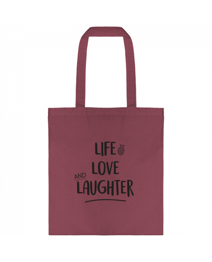 Tote-bag Life, love and laughter... par IDÉ'IN