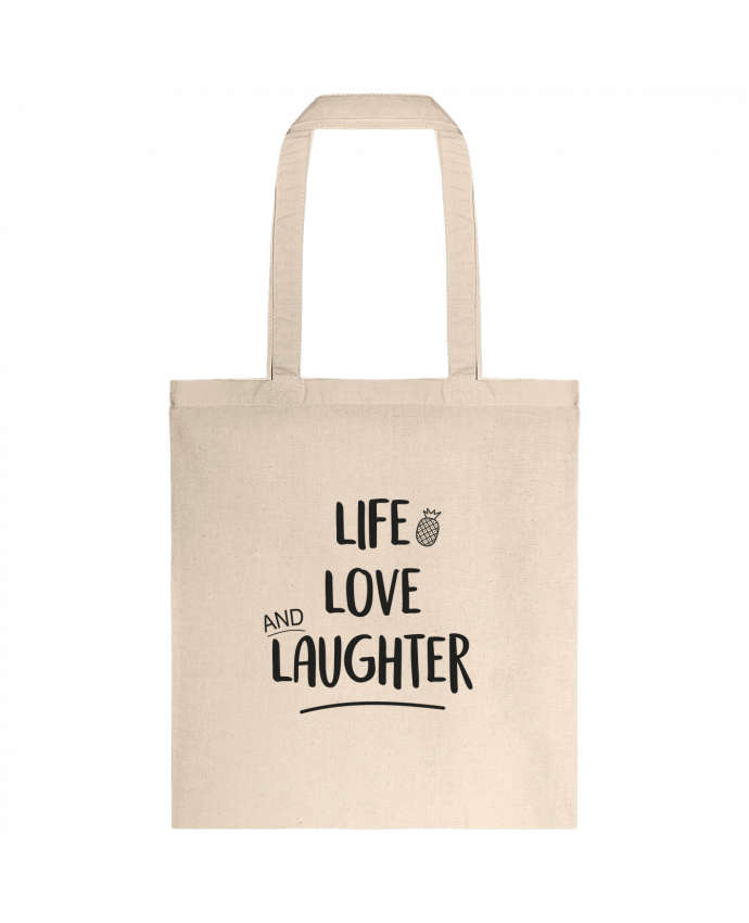 Tote-bag Life, love and laughter... par IDÉ'IN