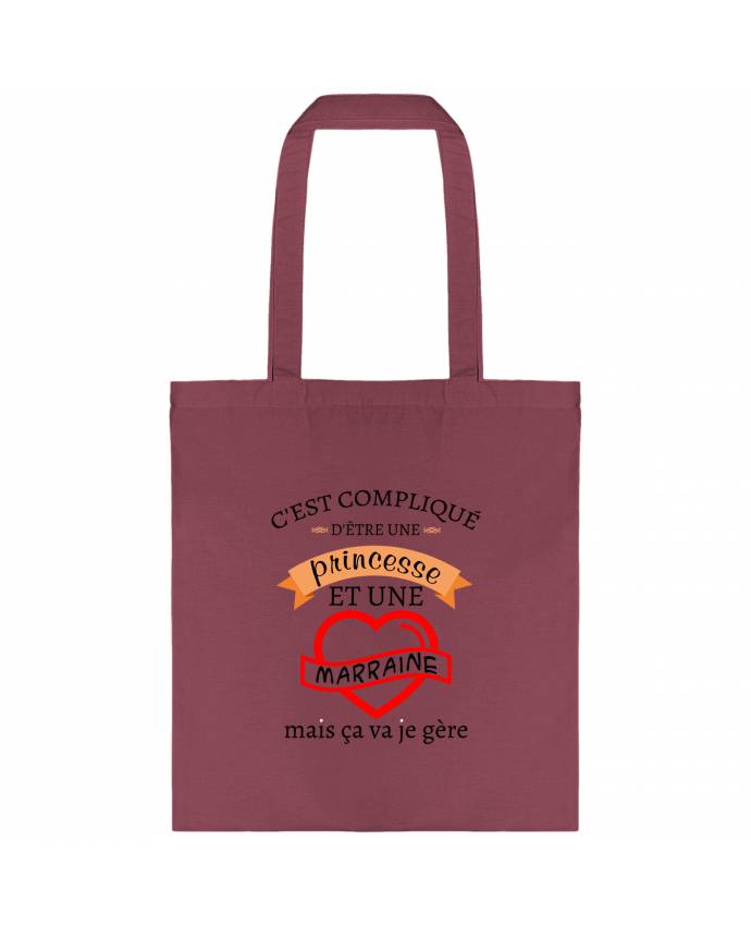 Tote-bag C'est compliqué d'être une princesse et une marraine mais ça va je gère par tunetoo