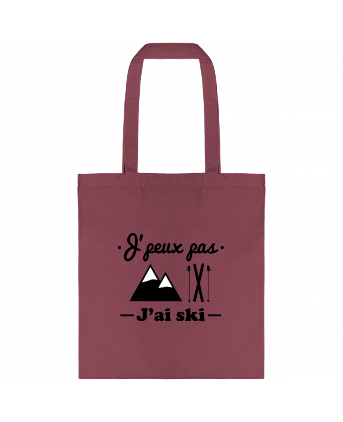 Tote-bag J'peux pas j'ai ski par Benichan