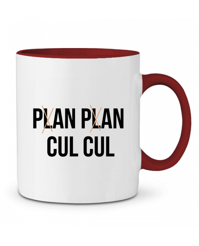 Mug bicolore Plan plan cul cul tunetoo