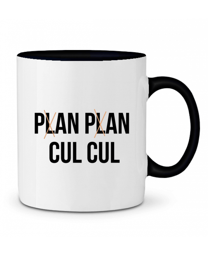 Mug bicolore Plan plan cul cul tunetoo