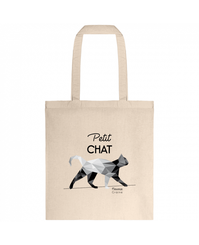 Tote-bag Petit chat origami par Mauvaise Graine