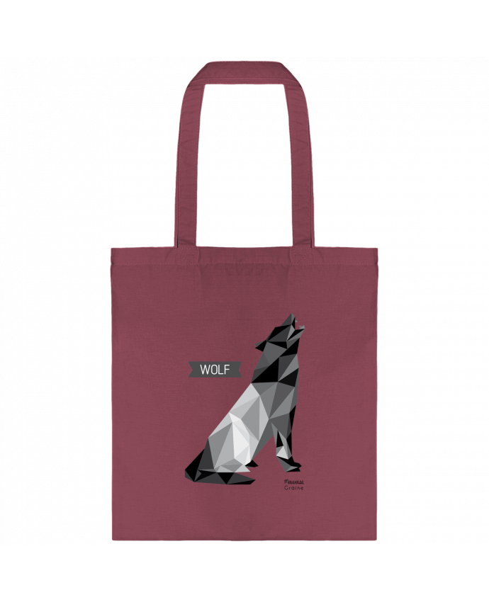 Tote-bag WOLF Origami par Mauvaise Graine