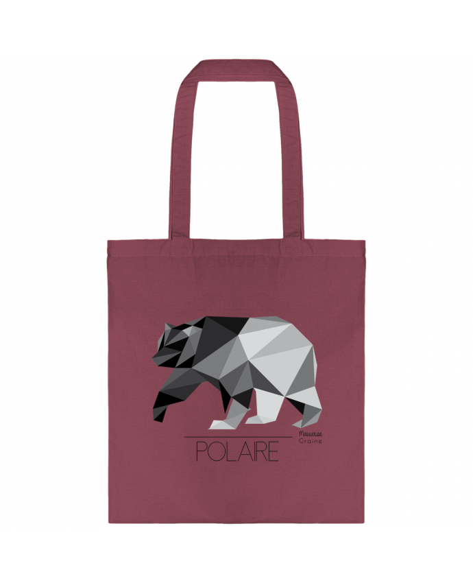 Tote-bag Ours polaire origami par Mauvaise Graine