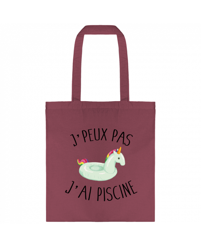Tote-bag Je peux pas j'ai piscine par FRENCHUP-MAYO