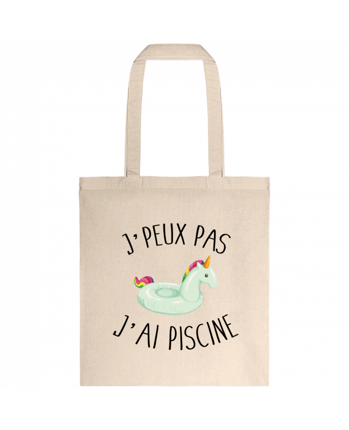 Tote-bag Je peux pas j'ai piscine par FRENCHUP-MAYO