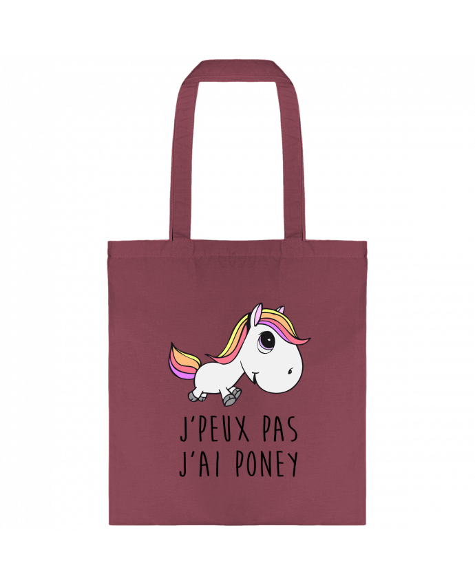 Tote-bag Je peux pas j'ai poney par FRENCHUP-MAYO
