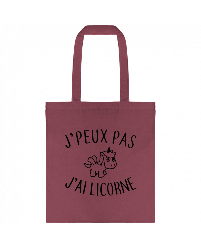 Tote-bag J'peux pas j'ai licorne par La boutique de Laura