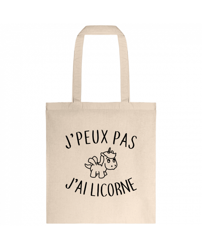 Tote-bag J'peux pas j'ai licorne par La boutique de Laura