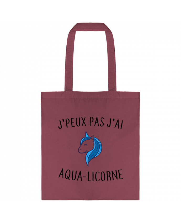 Tote-bag J'peux pas j'ai aqua-licorne par La boutique de Laura