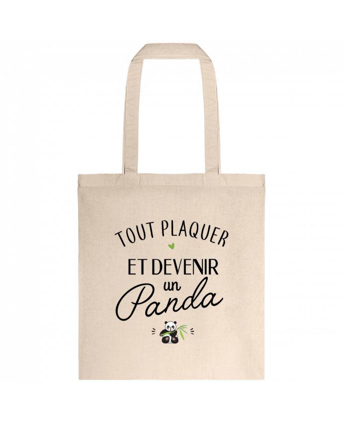 Tote-bag Tout plaquer et devenir un panda par La boutique de Laura