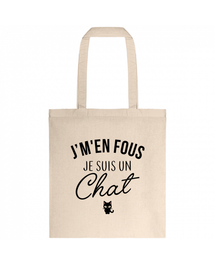 Tote-bag J'm'en fous je suis un chat par La boutique de Laura