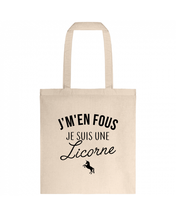 Tote-bag J'm'en fous je suis licorne par La boutique de Laura