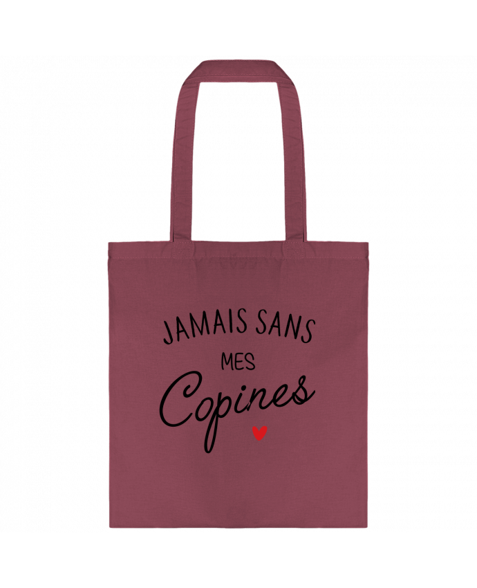 Tote-bag Jamais sans mes copines par La boutique de Laura