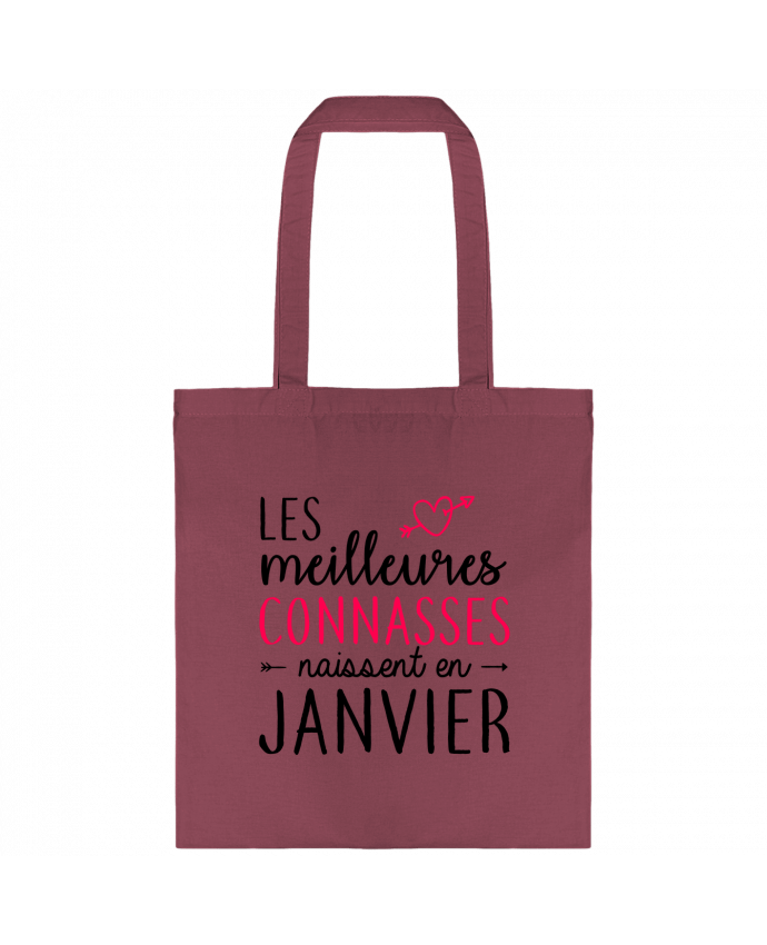 Tote-bag Les meilleures connasses naissent Janvier par La boutique de Laura