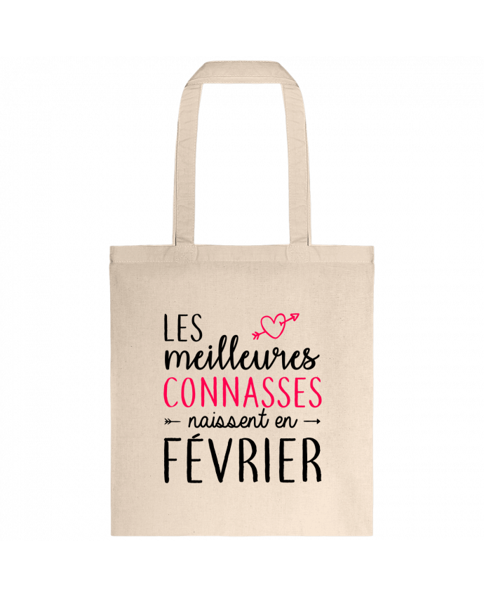 Tote-bag Les meilleures connasses naissent Février par La boutique de Laura