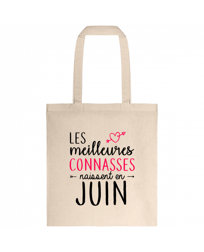 Tote-bag Les meilleures connasses naissent Juin par La boutique de Laura