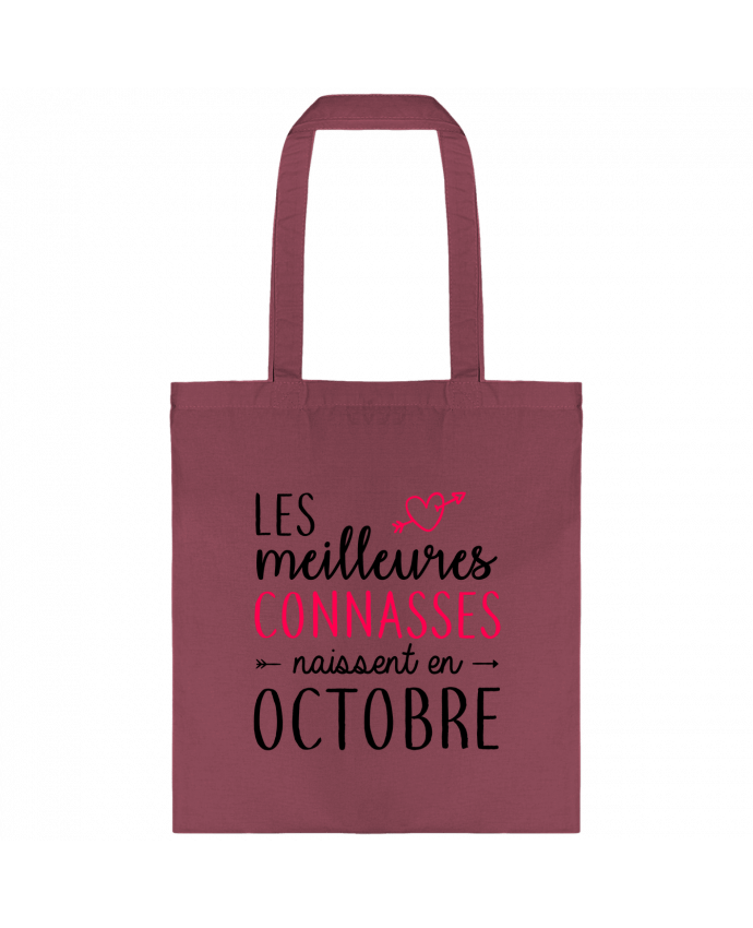 Tote-bag Les meilleures connasses naissent Octobre par La boutique de Laura