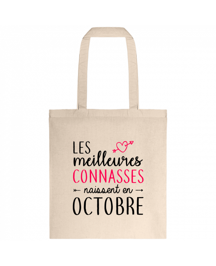 Tote-bag Les meilleures connasses naissent Octobre par La boutique de Laura