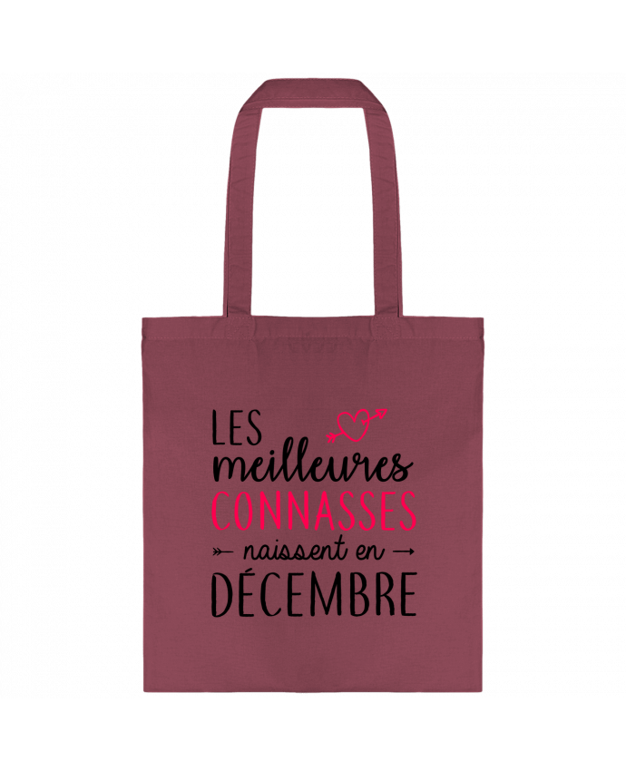 Tote-bag Les meilleures connasses naissent Décembre par La boutique de Laura