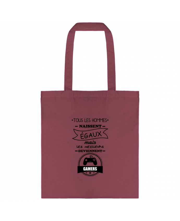 Tote-bag Tous les hommes naissent égaux mais les meilleurs deviennent gamers, joueurs, jeu par Benic
