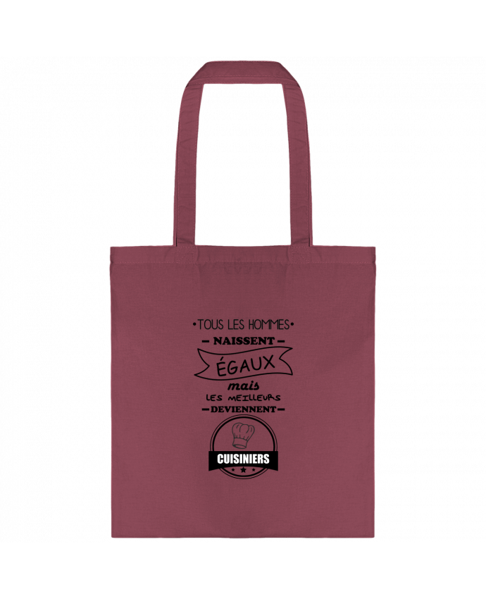 Tote-bag Tous les hommes naissent égaux mais les meilleurs deviennent cuisiniers, cuisinier, cuisine