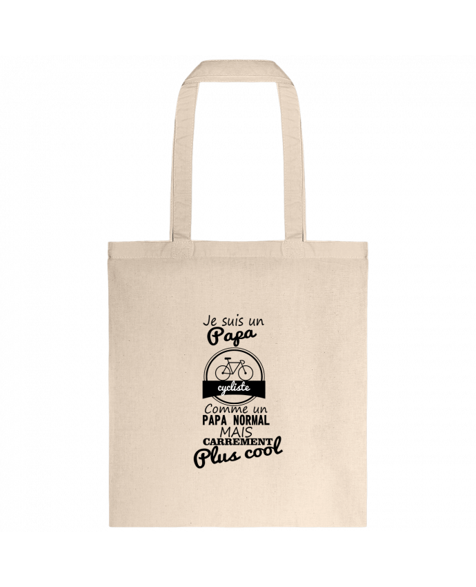 Tote-bag Je suis un papa cycliste comme un papa normal mais carrément plus cool par Benichan