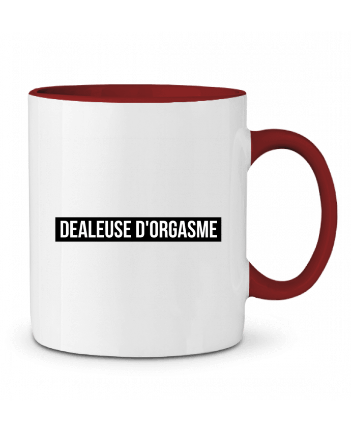 Mug bicolore Dealeuse d'orgasme tunetoo