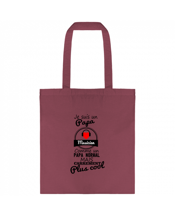 Tote-bag Je suis un papa musicien comme un papa normal mais carrément plus cool par Benichan