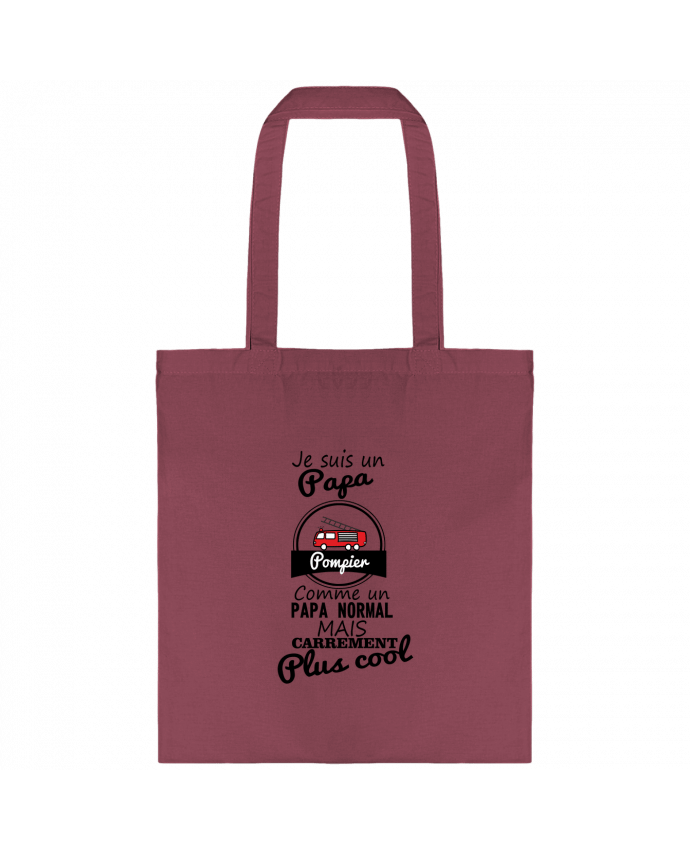 Tote-bag Je suis un papa pompier comme un papa normal mais carrément plus cool par Benichan