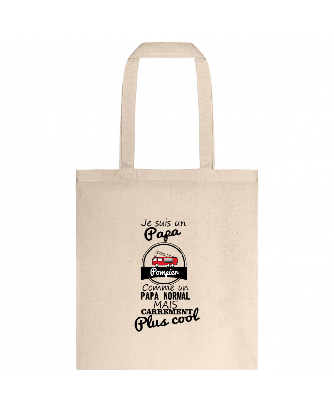 Tote-bag Je suis un papa pompier comme un papa normal mais carrément plus cool par Benichan