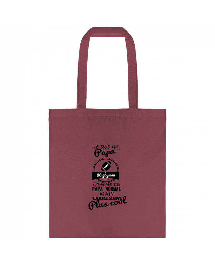Tote-bag Je suis un papa rugbyman comme un papa normal mais carrément plus cool par Benichan