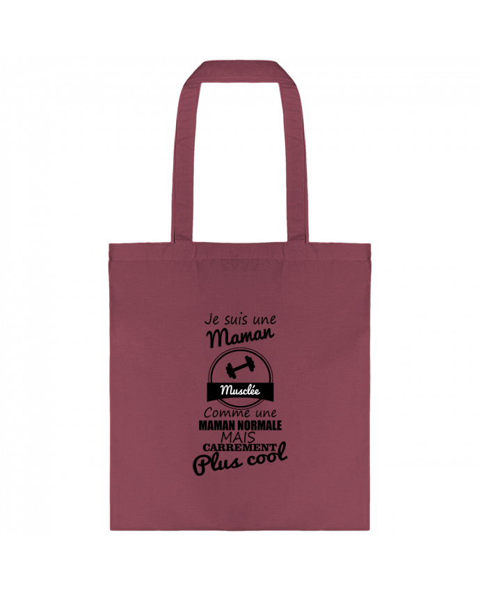 Tote Bag cotton Je suis une maman musclée comme une maman normale mais carrément plus cool by Benichan