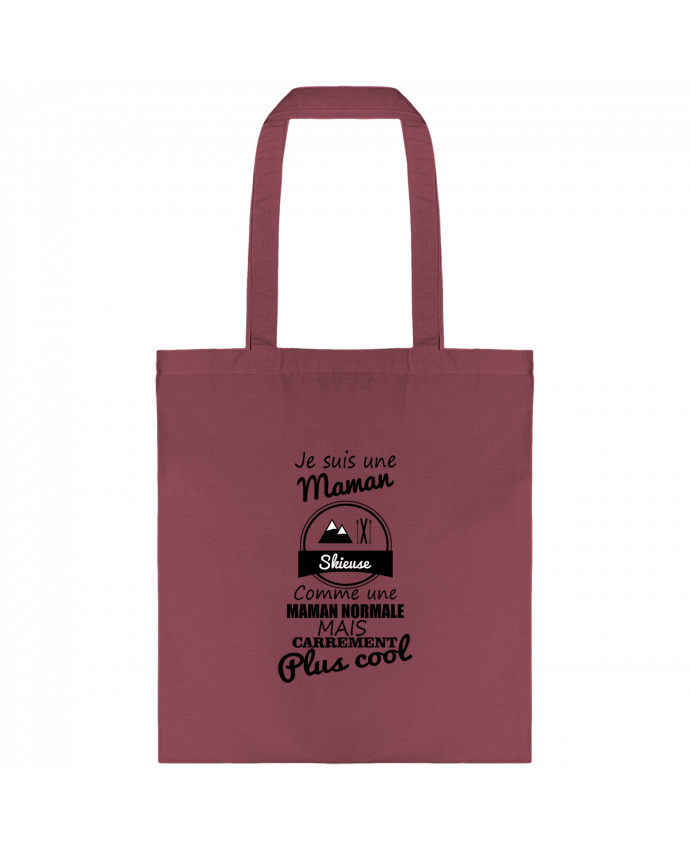 Tote-bag Je suis une maman skieuse comme une maman normale mais carrément plus cool par Benichan