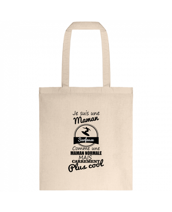 Tote-bag Je suis une maman surfeuse comme une maman normale mais carrément plus cool par Benichan