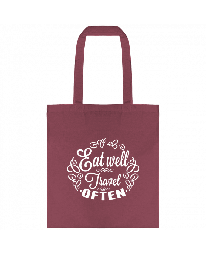 Tote-bag Eat well Travel often par justsayin