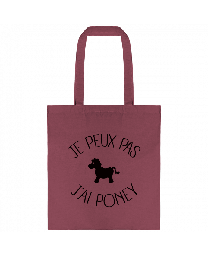 Tote-bag Je peux pas j'ai poney par Freeyourshirt.com