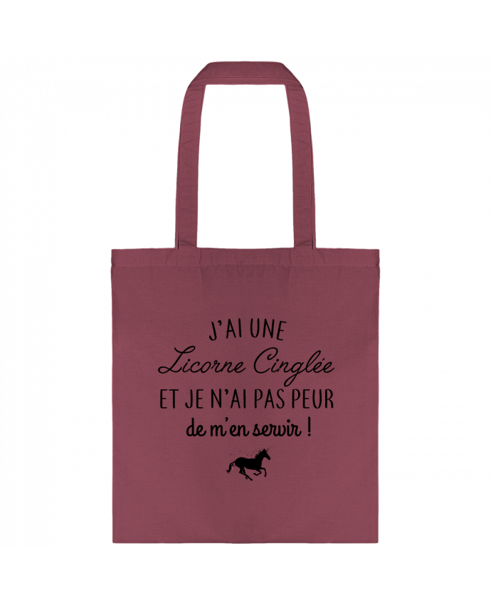Tote-bag J'ai une licorne cinglée ! par La boutique de Laura